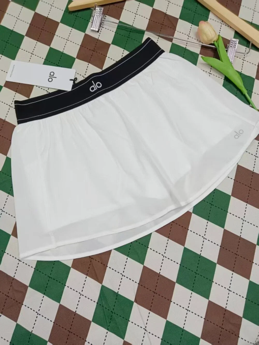 White👩‍🎓Alo Yoga Match Point Tennis Skirt🧊Women’s XS-S,NWT